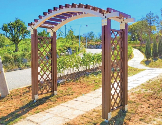 목재 장미아치